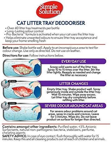 Solução simples O odor de ninhada de gato eliminador com limpeza enzimática, 500 ml