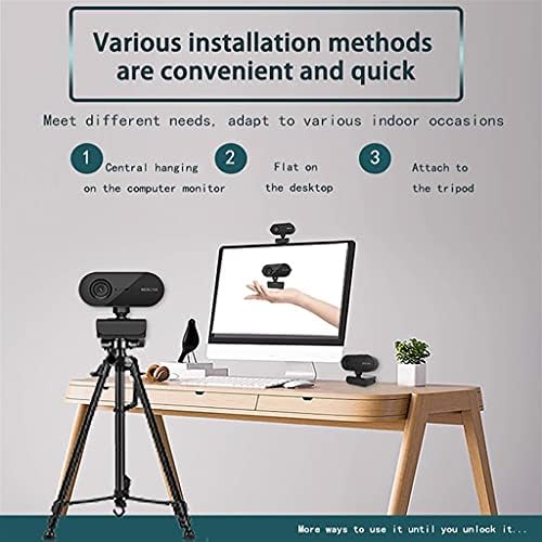 Zhuhw completo 1080p webcam mini computador PC Webcamera com câmeras rotatáveis ​​USB para o trabalho