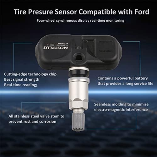 MostPlus Sistema de monitoramento de pressão dos pneus Sensor 315MHz Compatível com 2009-2011 Honda