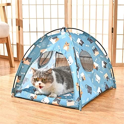 Tenda de tenda de gato dobrável do Vedem para gatos internos, barraca de acampamento ao ar livre para cães pequenos