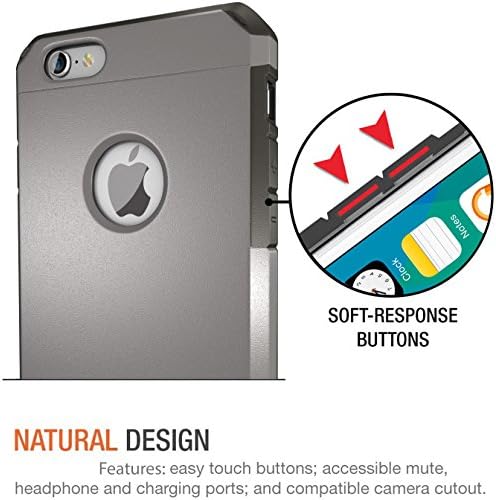 Caso do iPhone 6 / 6s, ImpactStrong Hovery Dune Dual Camada Cobertão Case para o iPhone 6 / 6s