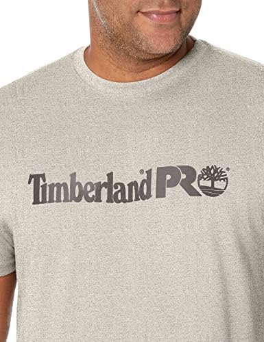 T-shirt de manga curta da placa de base masculina de Timberland Pro com logotipo do peito