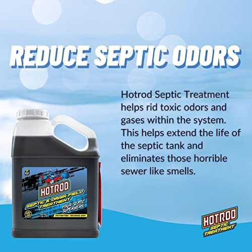 Hotrod sépticos e tratamento de campo de drenagem - reduz os sólidos em tanques e lixiviados - estende