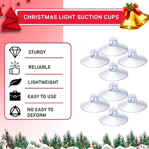 Christmas Light Suction Copo Caddie de chuveiro grande força pesada pesada plástico transparente transparente