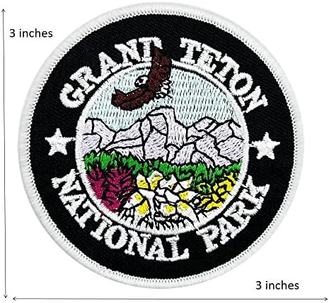 Grand Teton National Parktravel Sovevenir Bordado costurar em ferro em remendos