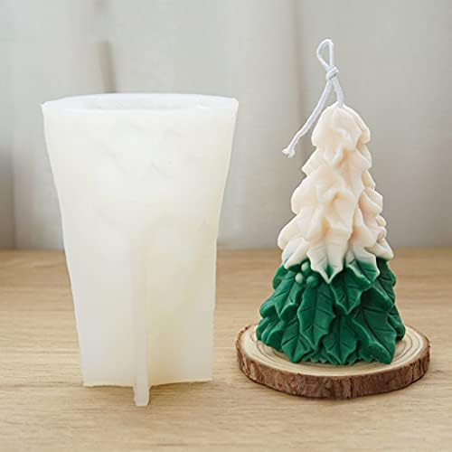3D Moldes de molde de vela de árvore de natal para moldes de velas para molde de molde Diy Bolo de chocolate
