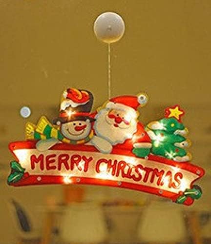 NC Led Christmas Sucker Luz Santa Snowman Shape Janela Janela de Natal Luzes penduradas Árvore de Natal