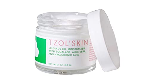 Tzol 'Skin Lluvie hidratante de 72 horas 2oz - cuidados com a pele de luxo com aloe vera e ácido