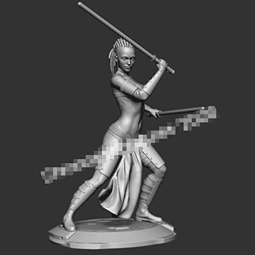 ETRIYE 1/24 Modelo de caractere de resina Antiga fantasia feminina samurai die model kit /fs613