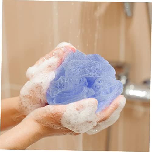 Beavorty 2pcs Bath Set Mitts de silicone luvas de chuveiro hidratante ou miss azul