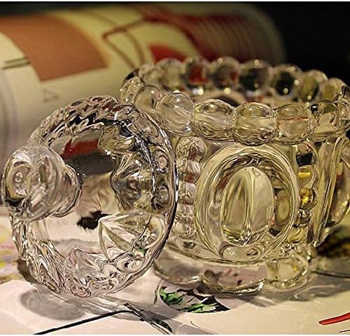 ZZYINH AN207 CRISTAL GLAST CANDY CAILS Caixa de jóias Decoração de jarra de doces de vidro 8
