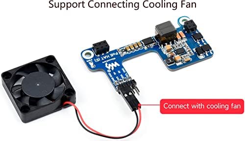 Poder sobre o chapéu Ethernet Poe para Raspberry Pi 4b/PI 3b+, IEEE 802.3AF padrão compatível, suporta a conexão