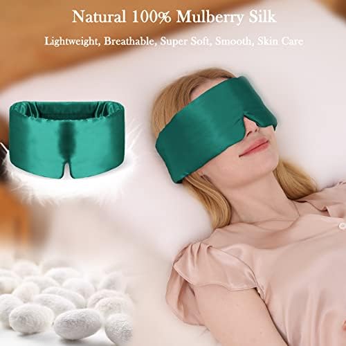 Máscara de olho de seda da margarida para dormir máscaras de sono de seda para mulheres Blackout Silk