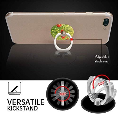 Portador de celular Flores de papoula Poppy Ring Phone Stand Ajustável 360 ° Rotação Puxa de dedo para iPad, Kindle,