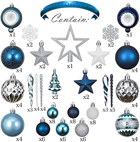 Valery Madelyn Christmas Ball Ornaments Decor, 100ct Winter deseja