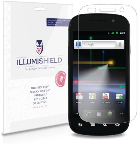 Protetor de tela Illumishield Compatível com Samsung Nexus SHD Clear HD Shield Anti-Bubble e
