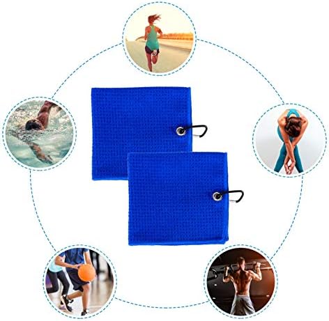 Toalha Liquan Yoga, Toalha Esportiva, 2pcs Microfiber Yoga Towel Fitness Workout Executando suor Absorvente Towel Sport Acessórios RoyalBlue, toalha de suor