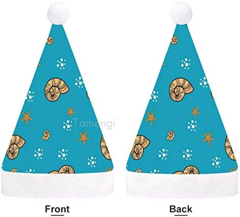Natal Papai Noel, Conch Ocean Conch Chapéu de férias de Natal para adultos, Unisex Comfort Christmas