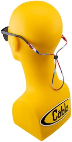 Retentor de óculos de silicone Cablz | Cinta de retenção de óculos à prova d'água, 16 em