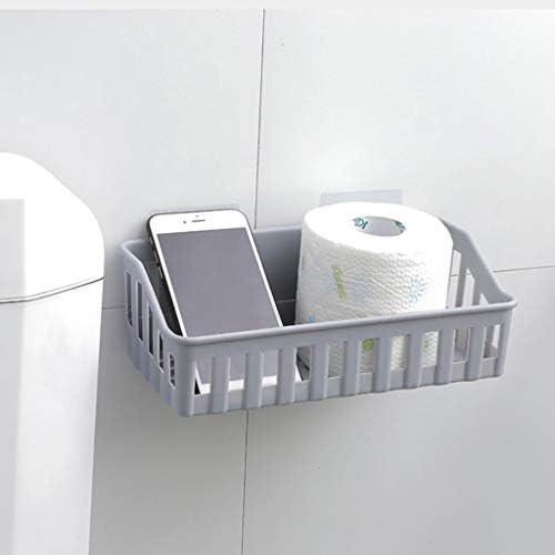 UXZDX Multifuncional cesta de banheiros Cup de copo Organizador do organizador de parede Montada com a prateleira