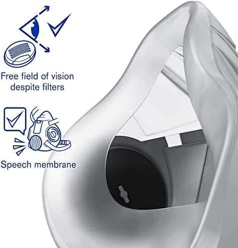 Dräger X-Plore 3300 Máscara respiratória de meia-face, tamanho L, NIOSH APROVADO