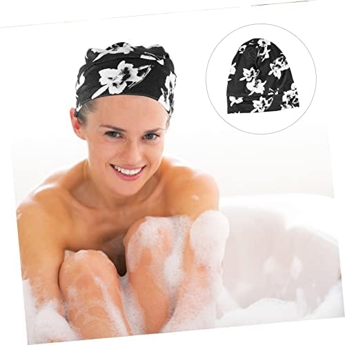 Frcolor Sleeping Use Proteção doméstica Banho elástico ajustável preto pretadilho de banda de