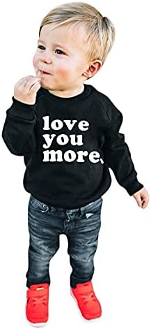 Criança menina menino pullover tops letra imprimida causal manga comprida moletom infantil roupas