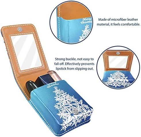 Caixa de batom de maquiagem para papel de neve de papel externo O organizador portátil de batom portátil com espelho