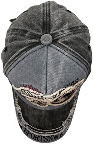 Capinho de beisebol vintage de tubarão -rock, algodão bordado com o chapéu de chapéu de pai que bordou