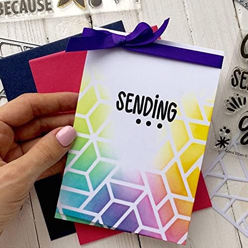 Enfeites polígonos estêncil para recortes de diy scrapbooking 2019 cartões de papel DIY, tornando o artesanato
