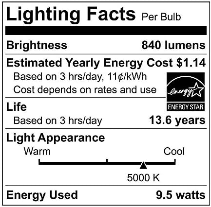 Lâmpada A19 LED A19 EcoSmart 8, branco macio, 60W equivalente