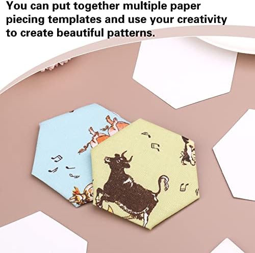200 Paper Paper Pedging Paper Pedances formas de papel hexágono Modelos de remendos