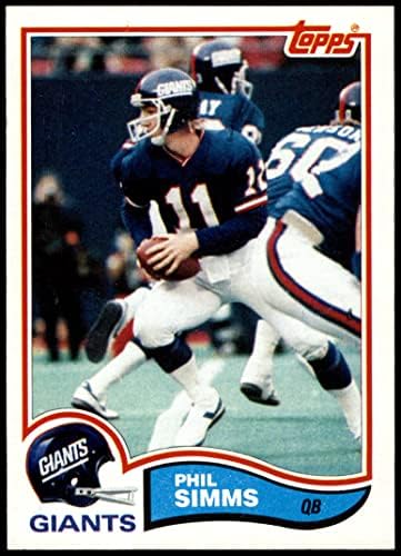 1982 Topps 433 Phil Simms New York Giants-Fb NM Giants-FB Morehead St St.