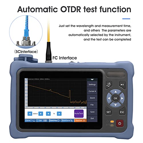 Testador de fibra óptica OTDR OTDR OTDR OTDR Lançar o detector de obstáculos de cabos do Domínio do Time