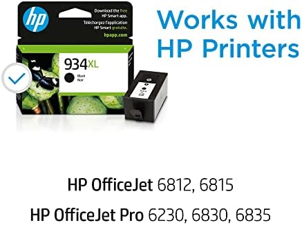 HP 934XL Black High. Highield Cartuctidge | Trabalha com o HP OfficeJet 6810; OfficeJet Pro