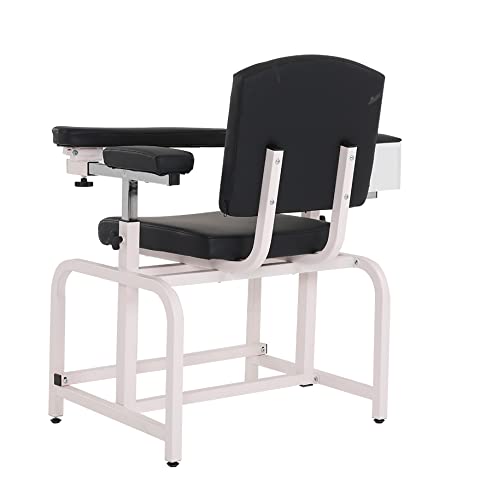 Cadeira de desenho de sangue de laboratório Medycare com braço e gaveta acolchoados
