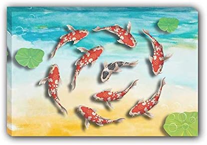 Art Factory Koi Pintura de peixe Trecher