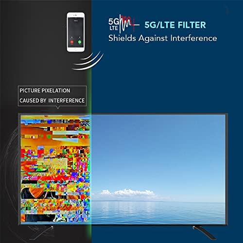 Filtro LTE para Antena de TV - Antop AT -740 Filtros 5G LTE Sinal para reduzir a interferência e