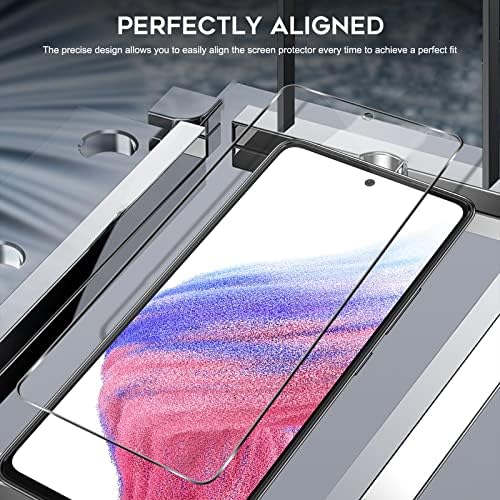 OrZero compatível para Samsung Galaxy A53 5G, A52, A52 5G Protetor de tela, vidro temperado 2,5d arco bordas 9