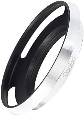 Hood de lente de metal de Roolad para DSLR e Lens de câmera sem espelho Acessório com tampa de lente