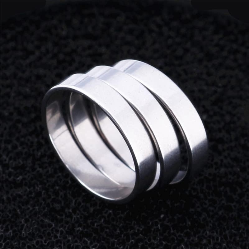 Kolesso 316l 4mm Rings Tiny Band Ring para homens e mulheres moda prata cauda anel-80262