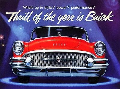 1955 Buick Thrill of the Year é Buick - ímã de publicidade promocional