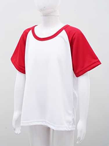 Kaerm Kids Boys Meninos seco Merção de umidade Athletic Performance Camiseta de camiseta curta