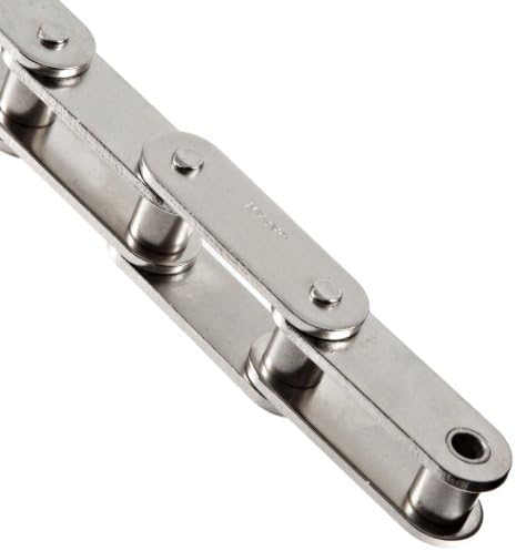 Tsubaki C2080HNPRB Série pesada Ansi Chain Roller, fita única, rebitada, níquel, polegada, 2080