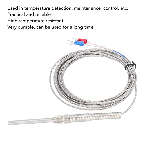 Sensor de temperatura, alta precisão K Tipo de termopar ampla faixa de medição blindada para manutenção