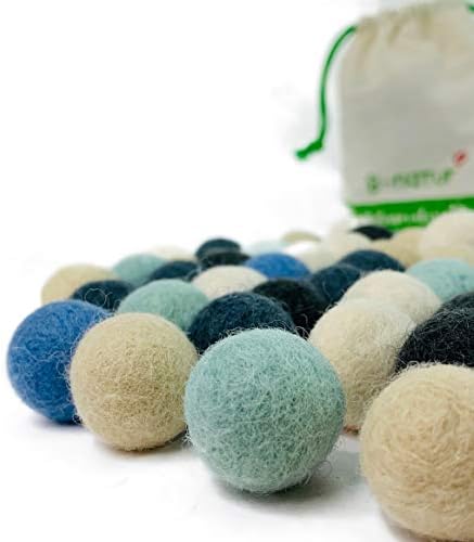 8-natural mistura de lã de inverno As bolas de feltro para artesanato são testadas em laboratório | 50 bolas