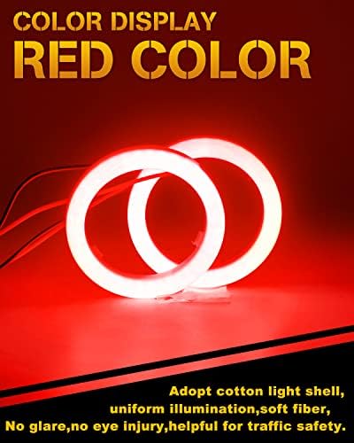 Qasim LED 1 par de 1 par de 45smd 70mm led anéis halo anéis de carro olho de névoa iluminação