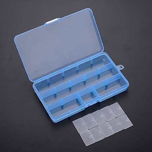 ANNCUS Ajustável 15 grades compartimento de plástico caixa de armazenamento Jóias Brincho