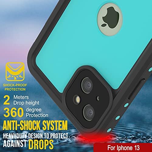 Punkcase projetado para iPhone 13 Caso à prova d'água [série Studstar] [Slim Fit] [Certificado