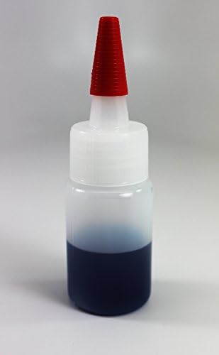 Pinnacle Mercantile Small 1 onça de 12 pacote em garrafas de aperto de plástico com tampas de ponta vermelha